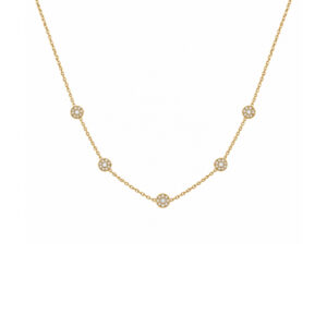 COLLAR CIRCULOS DE ZIRCONIAS MINI