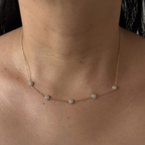 COLLAR CIRCULOS DE ZIRCONIAS MINI