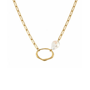COLLAR ESLBON GDE CON PERLA BARROCA