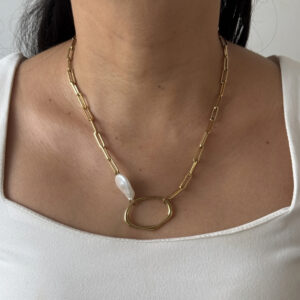 COLLAR ESLBON GDE CON PERLA BARROCA