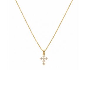 COLLAR CRUZ CON ZIRCONIAS