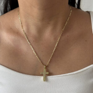 COLLAR CRUZ  CON ZIRCONIAS