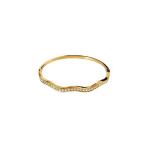 BRAZALETE LINEA CURVO CON ZIRCONIAS