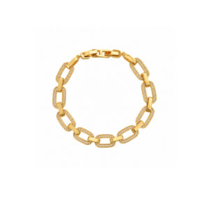 PULSERA ESLABONES GRANDES CON ZIRCONIAS