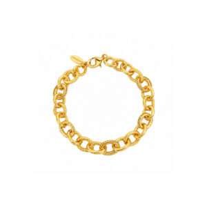 PULSERA ESLABONES OVALADOS CON ZIRCONIAS